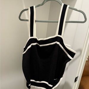 Stylish Black and White Women's Top